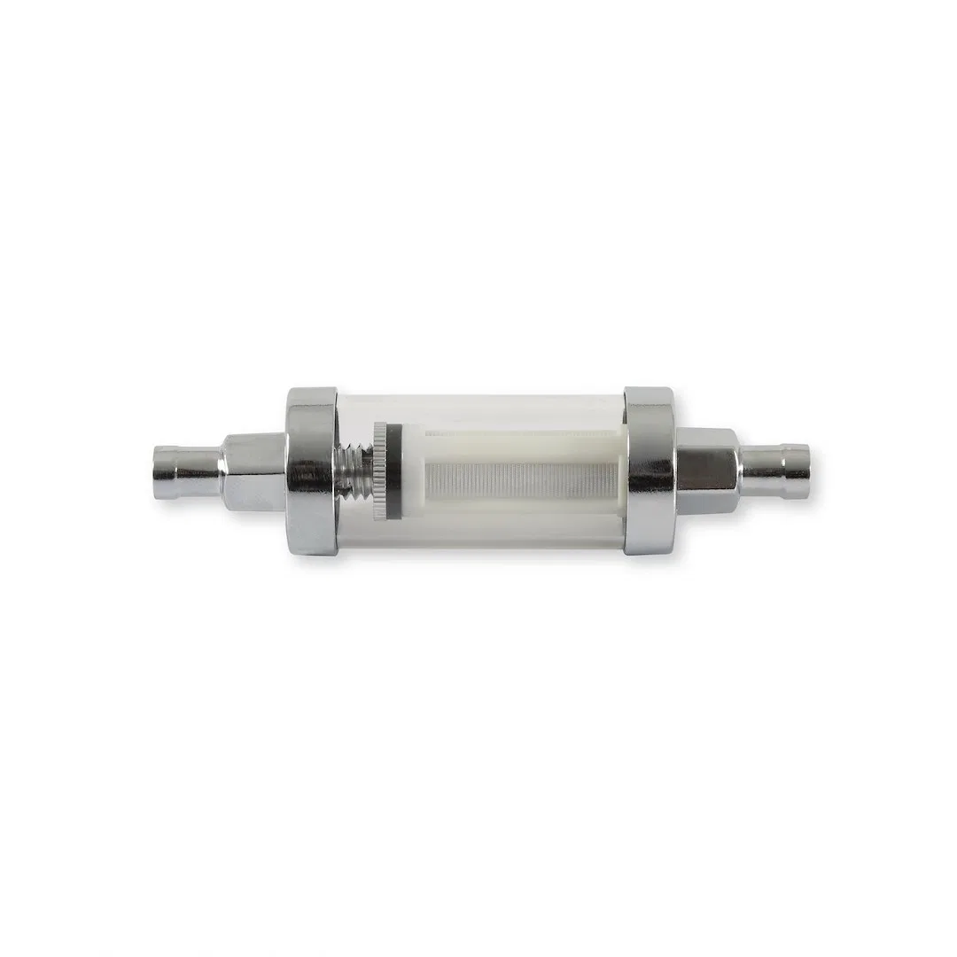 9747 – MR GASKET Fuel Filter, Canister Style In-Line 5/16 Inch Inlet/ Outlet 1.07 Inch Diameter x 4.2 Inch Length 10 ...
